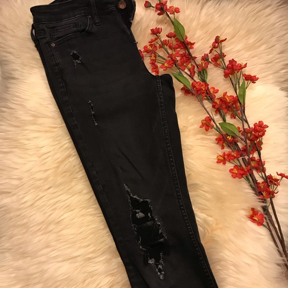 Calvin Klein Distressed Skinny Jeans - Picture 6 of 8